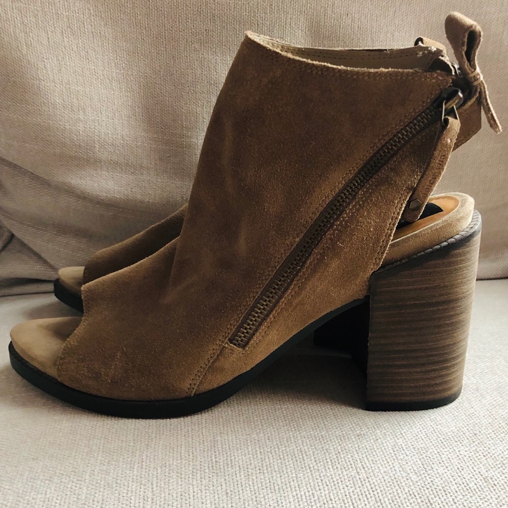 Dolce Vita Peep-toe Suede Heels